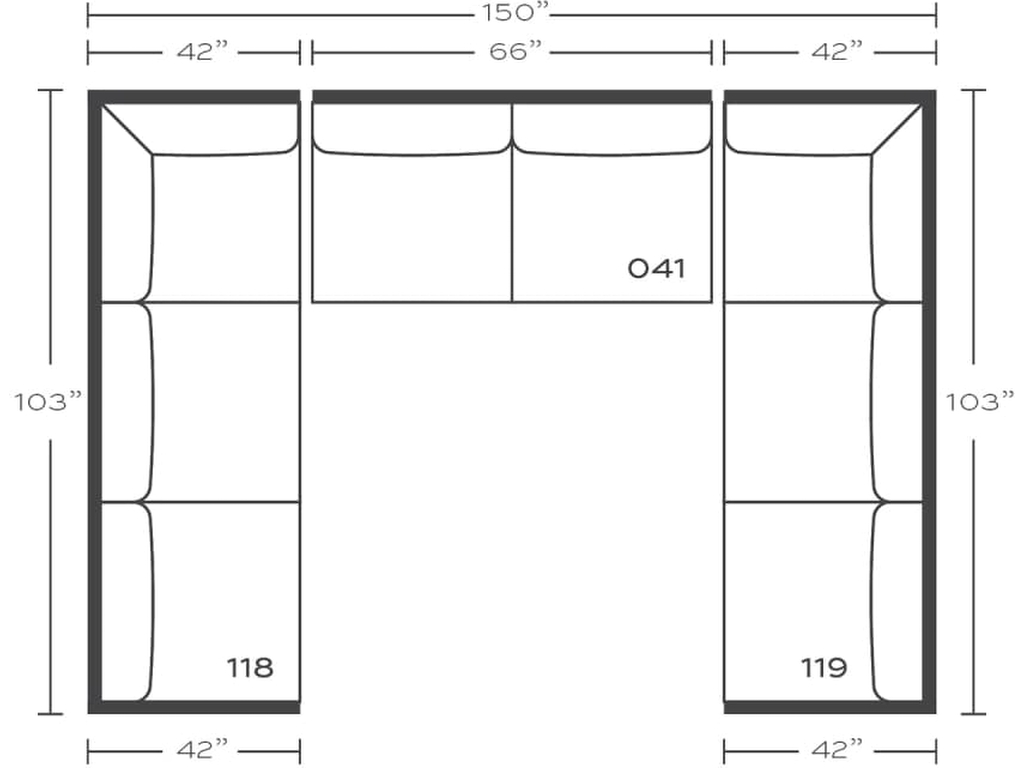 Rowe Alden Sectional, alternate view 26
