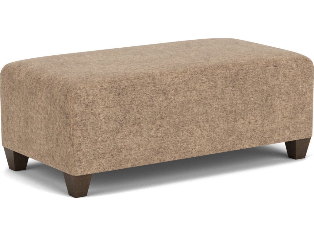 Cascade Fabric Rectangular Cocktail Ottoman - image 4