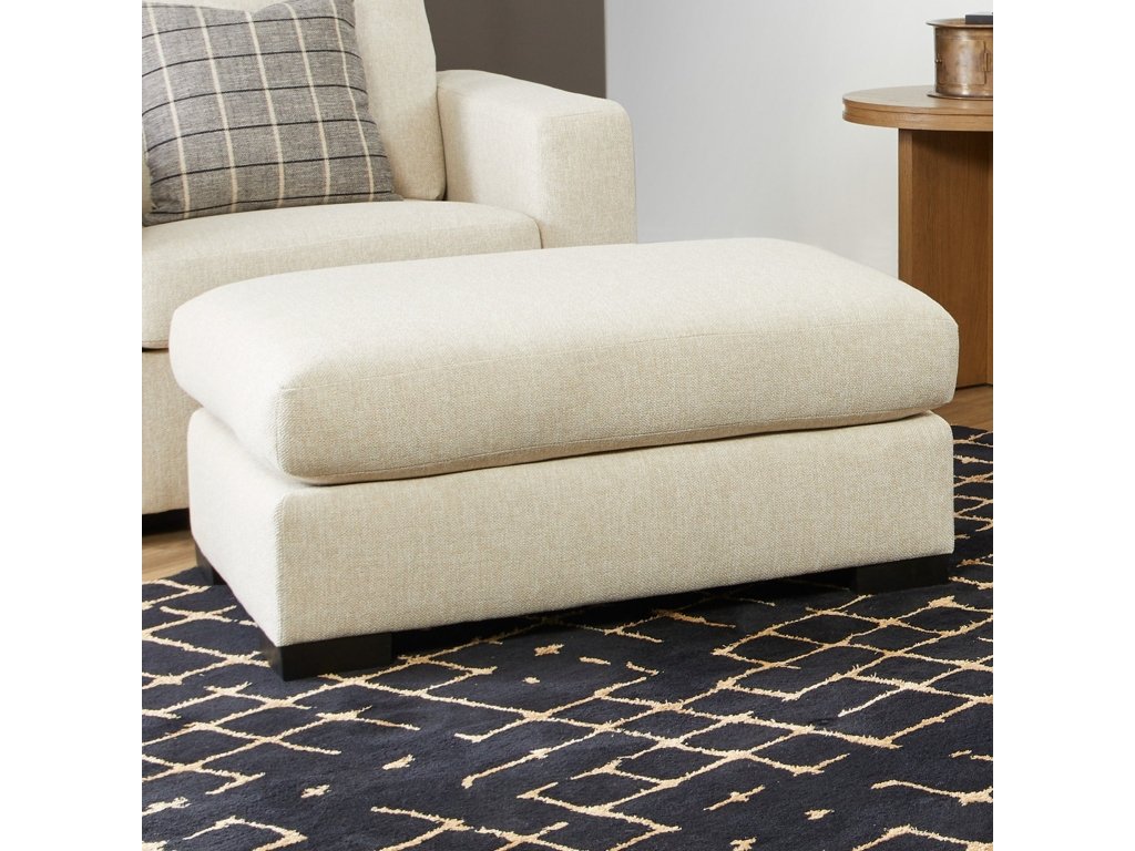 Noah Fabric Ottoman - image 1