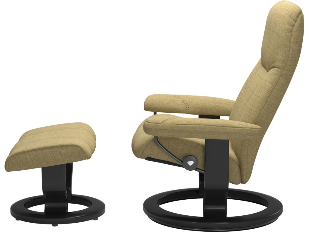 Consul (M) Classic Base Recliner with Ottoman - image 1