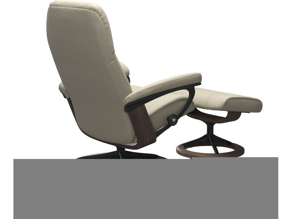 Stressless® Consul (M) Signature Base Recliner with Ottoman - image 3
