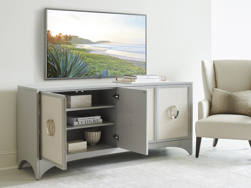 Newbury Park Raffia Media Console - image 2