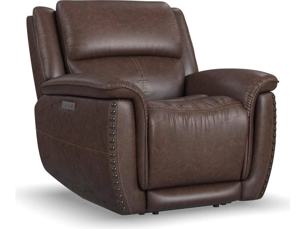 Beau Sable Fabric Power Recliner with Power Headrest - main image