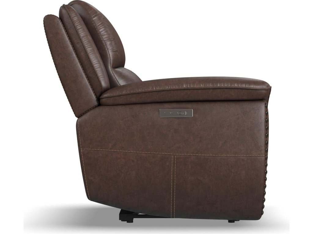 Beau Sable Fabric Power Recliner with Power Headrest - image 3