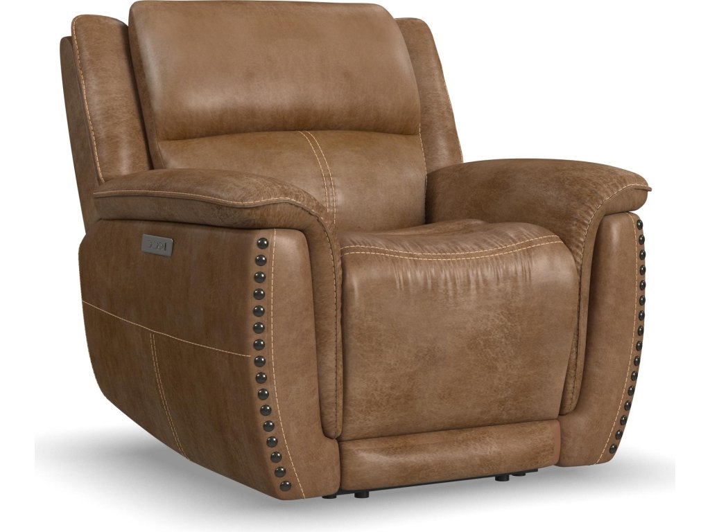 Beau Silt Fabric Power Recliner with Power Headrest - main image