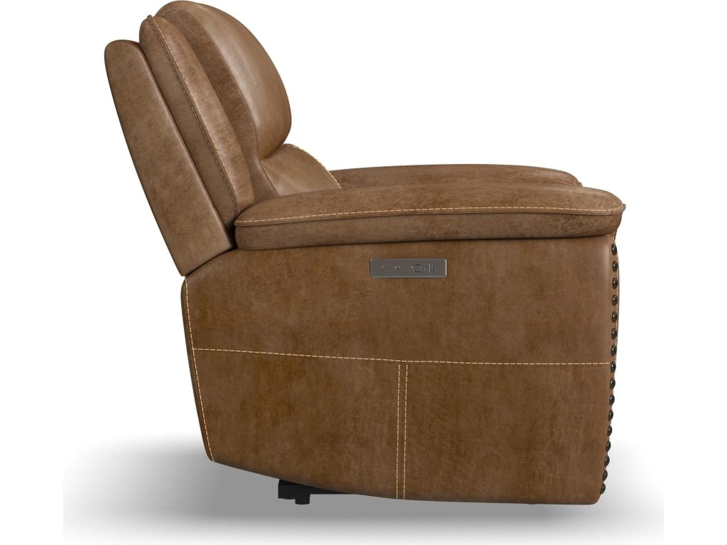 Beau Silt Fabric Power Recliner with Power Headrest - image 3