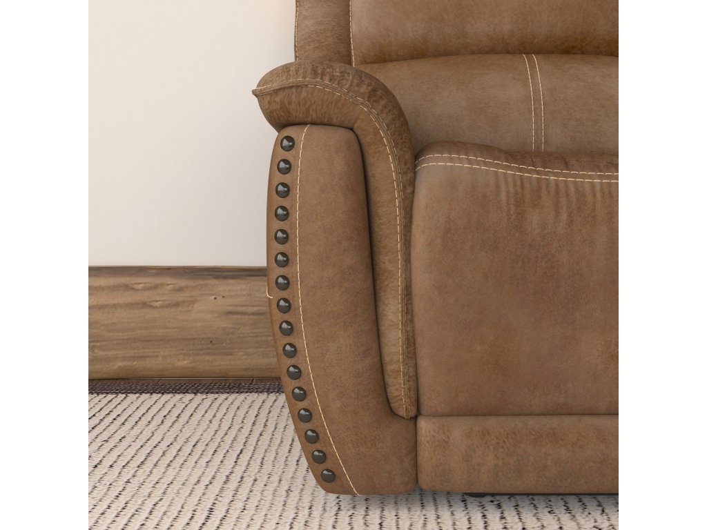 Beau Silt Fabric Power Recliner with Power Headrest - image 4