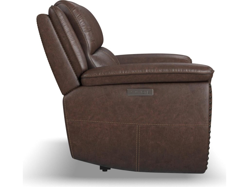 Beau Sable Fabric Power Reclining Loveseat with Power Headrests - image 3