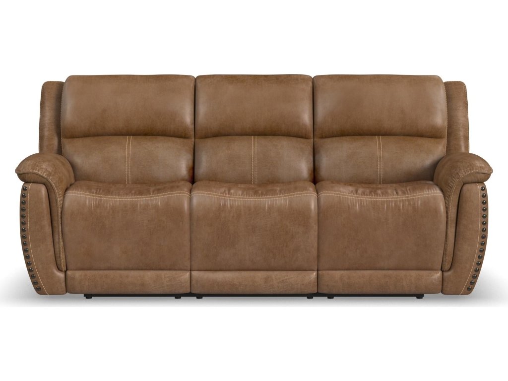 Beau Silt Fabric Power Reclining Sofa with Power Headrests - image 2