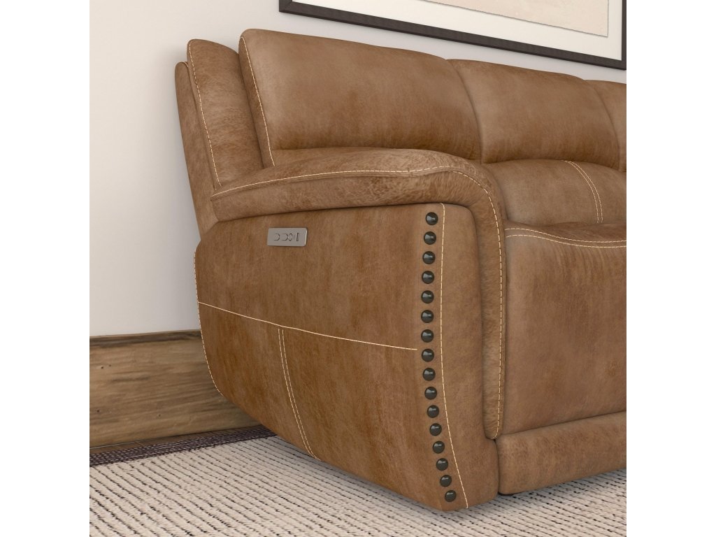 Beau Silt Fabric Power Reclining Sofa with Power Headrests - image 5