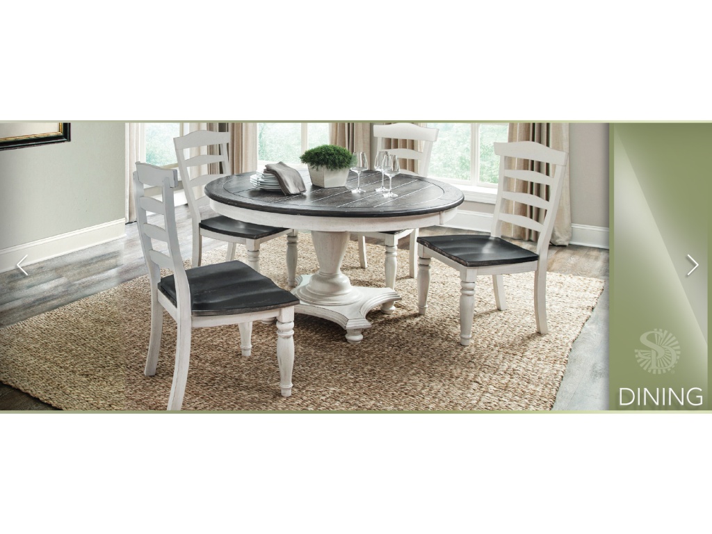 54"R Carriage House Table, 30"H 1014EC-B Table Base 1014EC-T Table Top - image 1