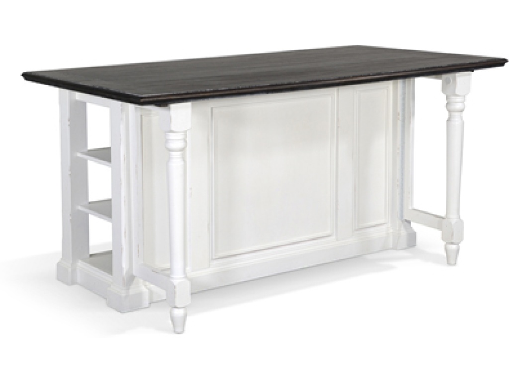 Carriage House Kitchen Island Table with Drop Leaf 1016EC-B Table Base 1016EC-T Table Top - main image