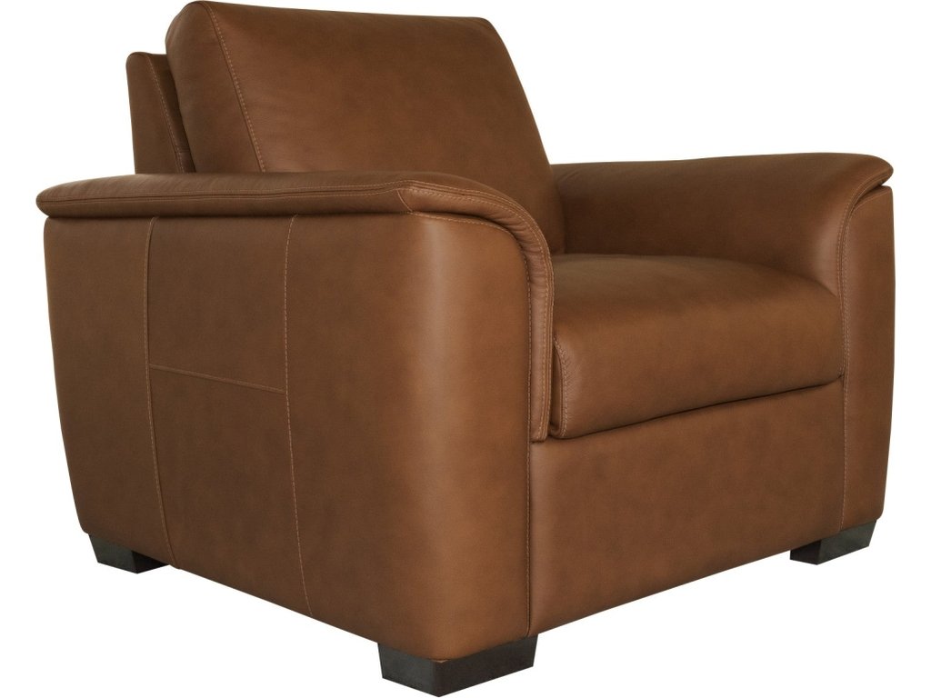 Henry Caramel Leather Chair - main image