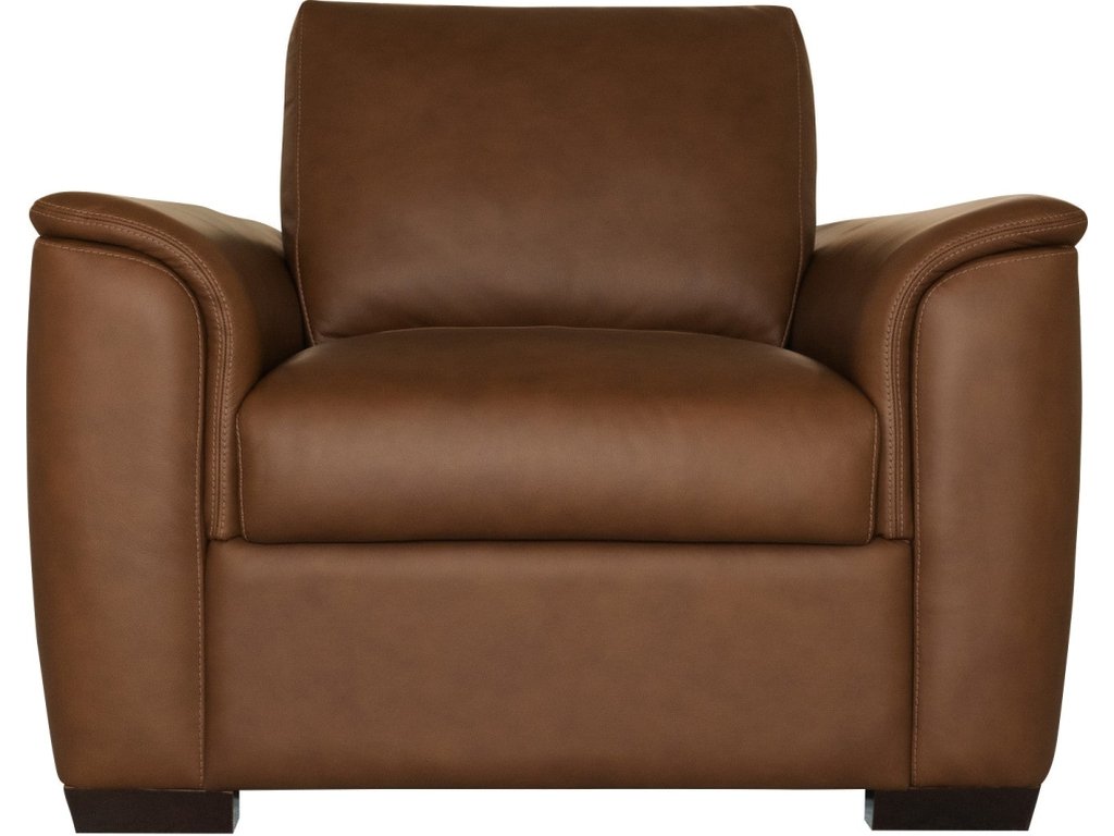 Henry Caramel Leather Chair - image 2
