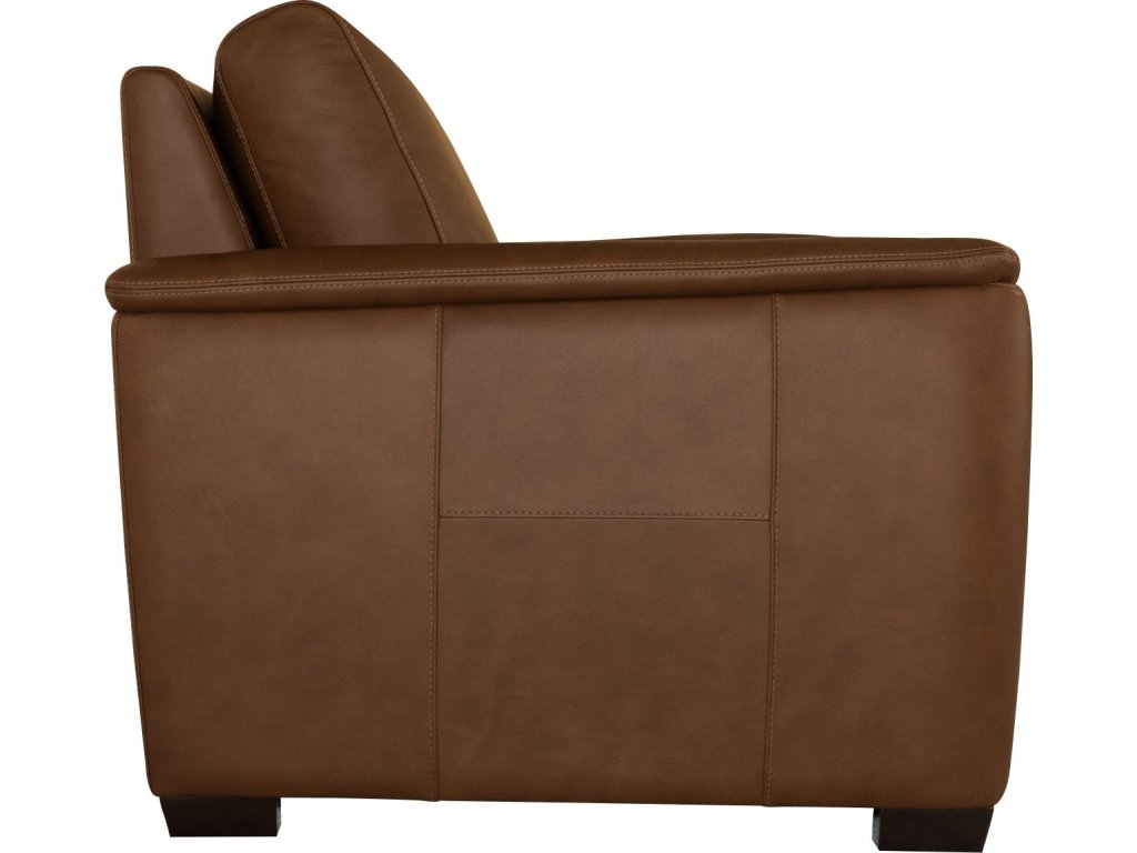 Henry Caramel Leather Chair - image 3