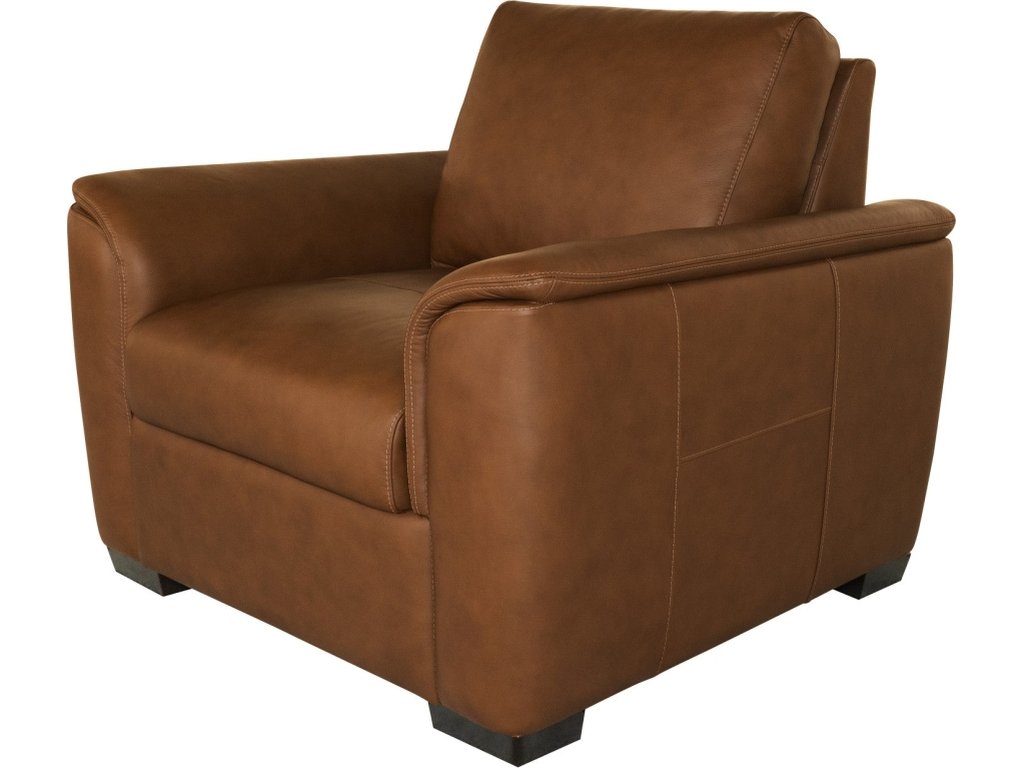 Henry Caramel Leather Chair - image 5