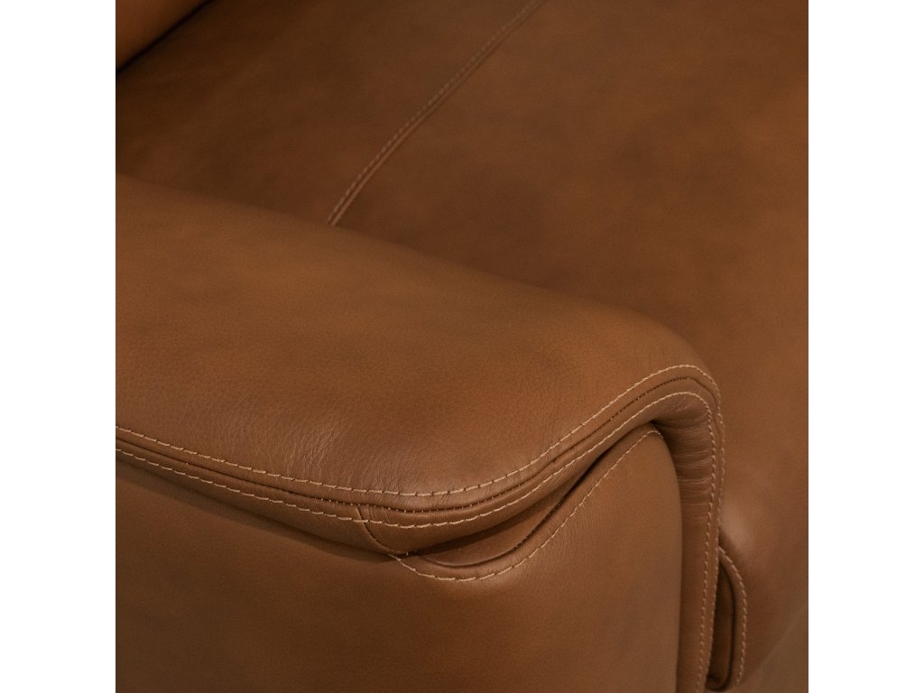 Henry Caramel Leather Chair - image 8