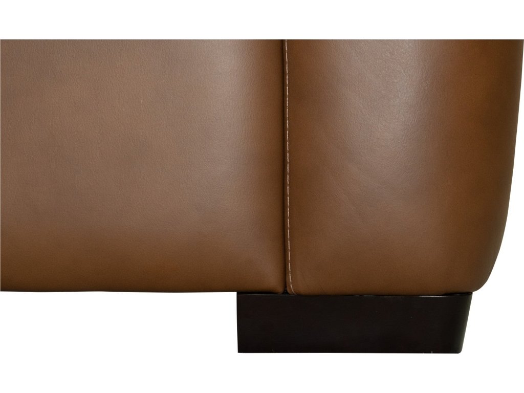 Henry Caramel Leather Loveseat - image 7
