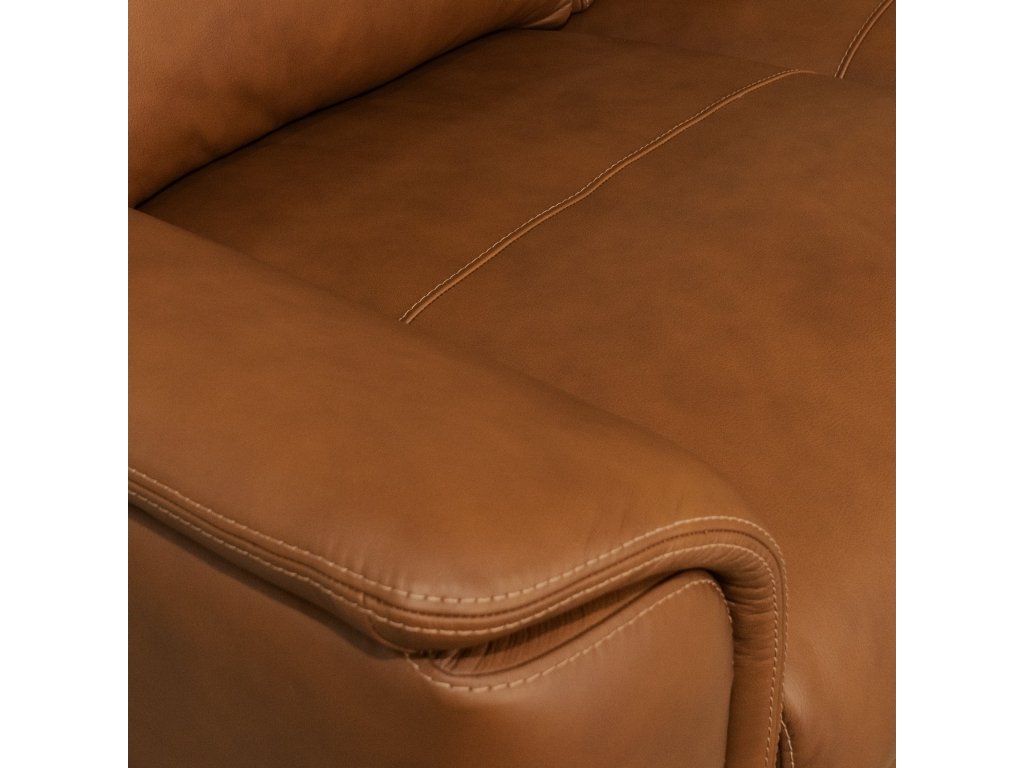 Henry Caramel Leather Sofa - image 9