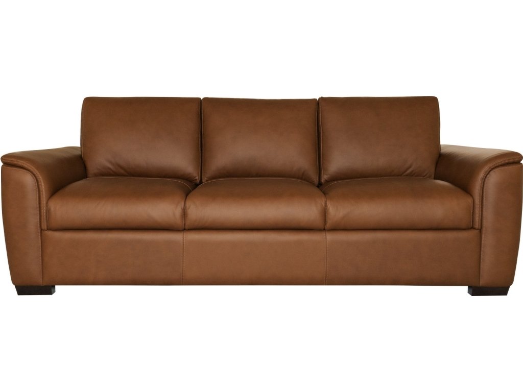 Henry Caramel Leather Sofa - image 2