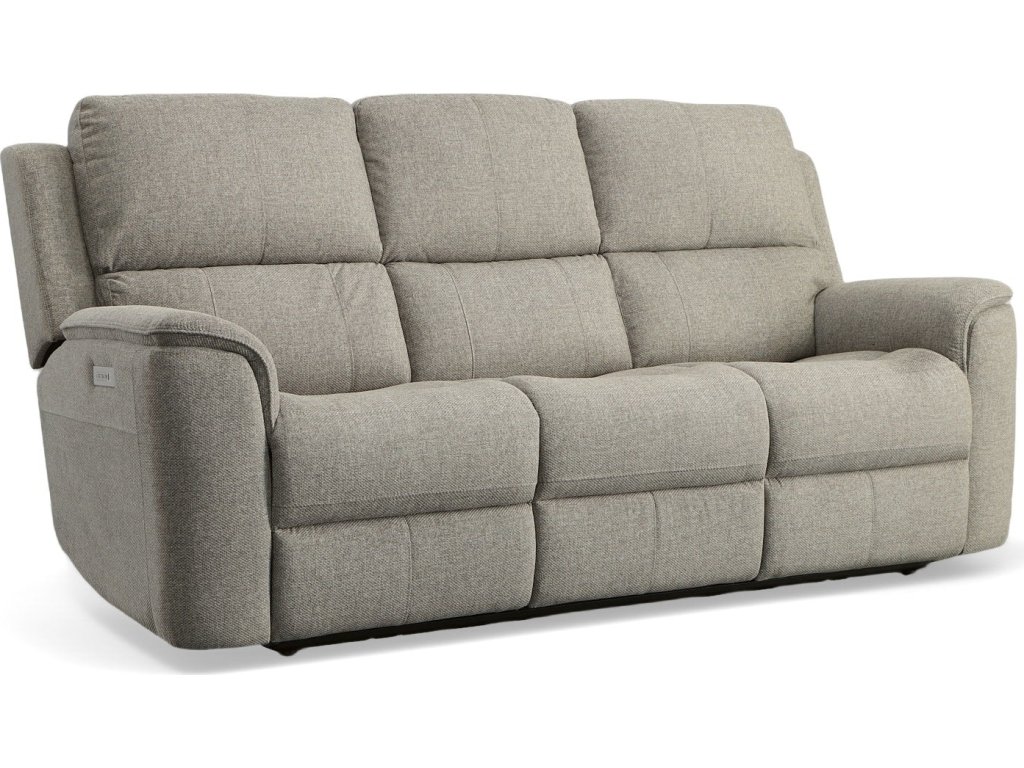 Henry Fog Fabric Power Reclining Sofa with Power Headrests & Lumbar - main image
