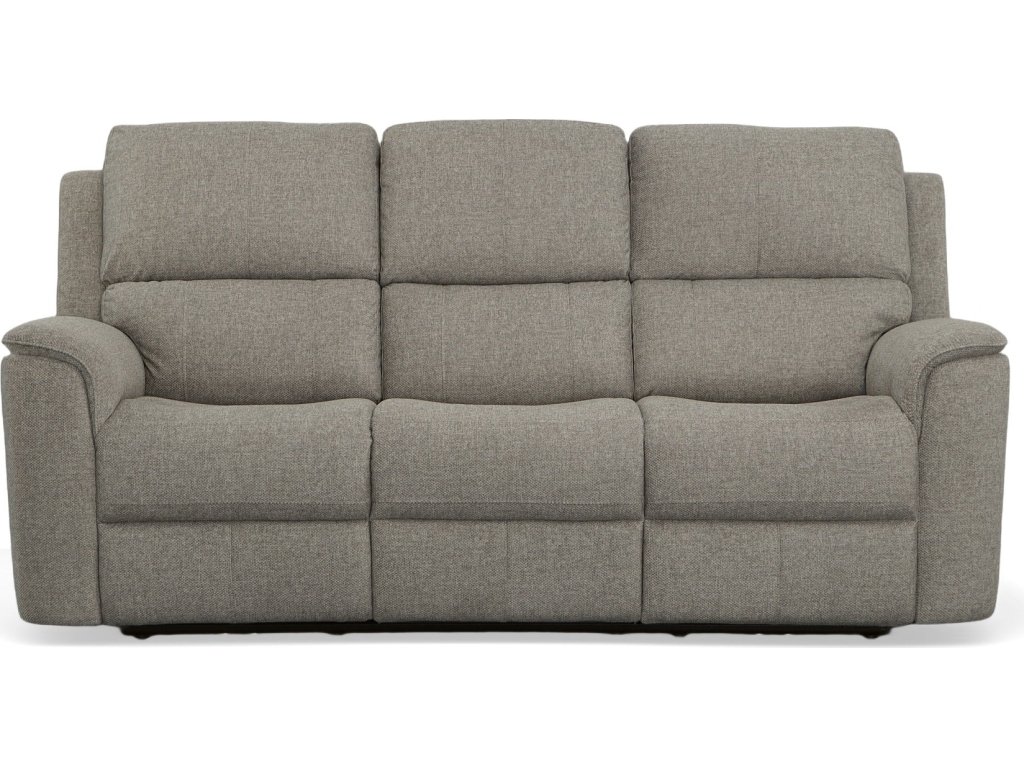 Henry Fog Fabric Power Reclining Sofa with Power Headrests & Lumbar - image 2