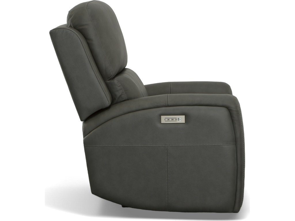 Linden Leather Power Recliner with Power Headrest & Lumbar - image 3
