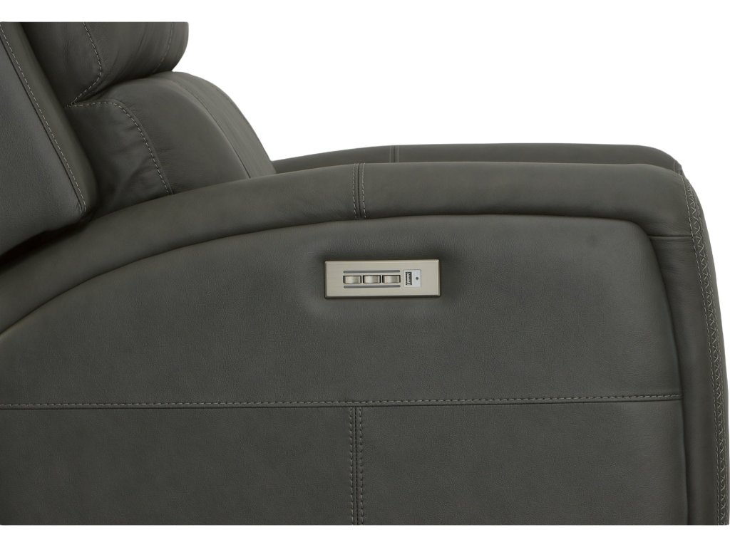 Linden Leather Power Recliner with Power Headrest & Lumbar - image 6