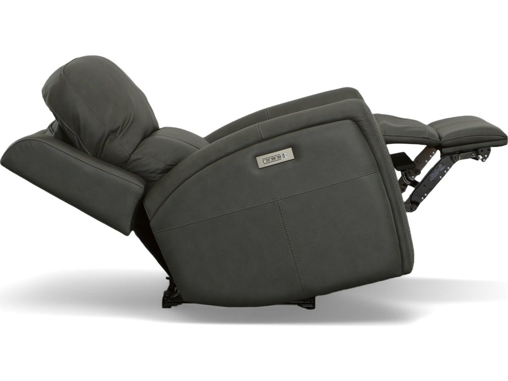 Linden Leather Power Recliner with Power Headrest & Lumbar - image 7