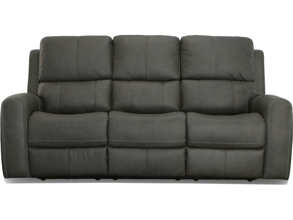 Linden Leather Power Reclining Sofa with Power Headrests & Lumbar - image 2