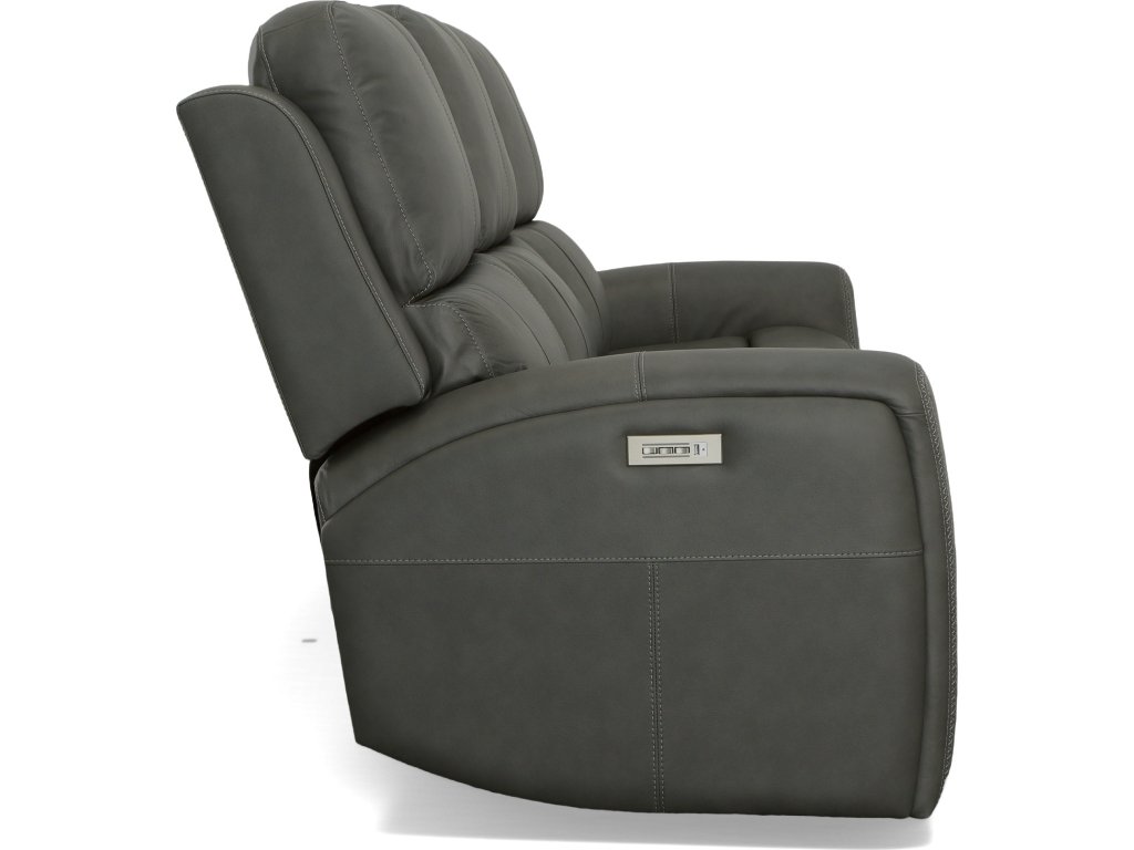 Linden Leather Power Reclining Sofa with Power Headrests & Lumbar - image 3