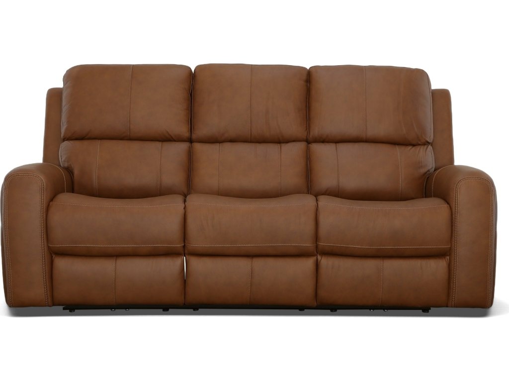Linden Leather Power Reclining Sofa with Power Headrests & Lumbar - image 2