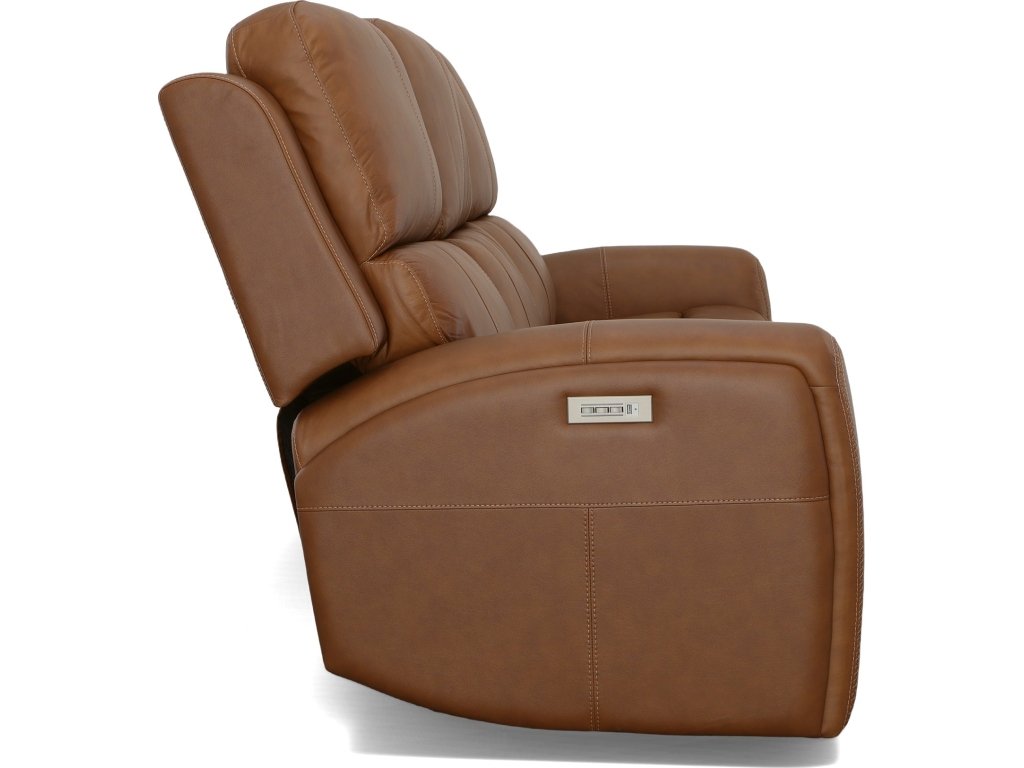 Linden Leather Power Reclining Sofa with Power Headrests & Lumbar - image 3