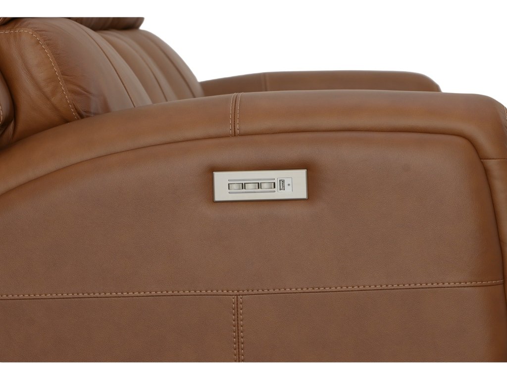 Linden Leather Power Reclining Sofa with Power Headrests & Lumbar - image 6
