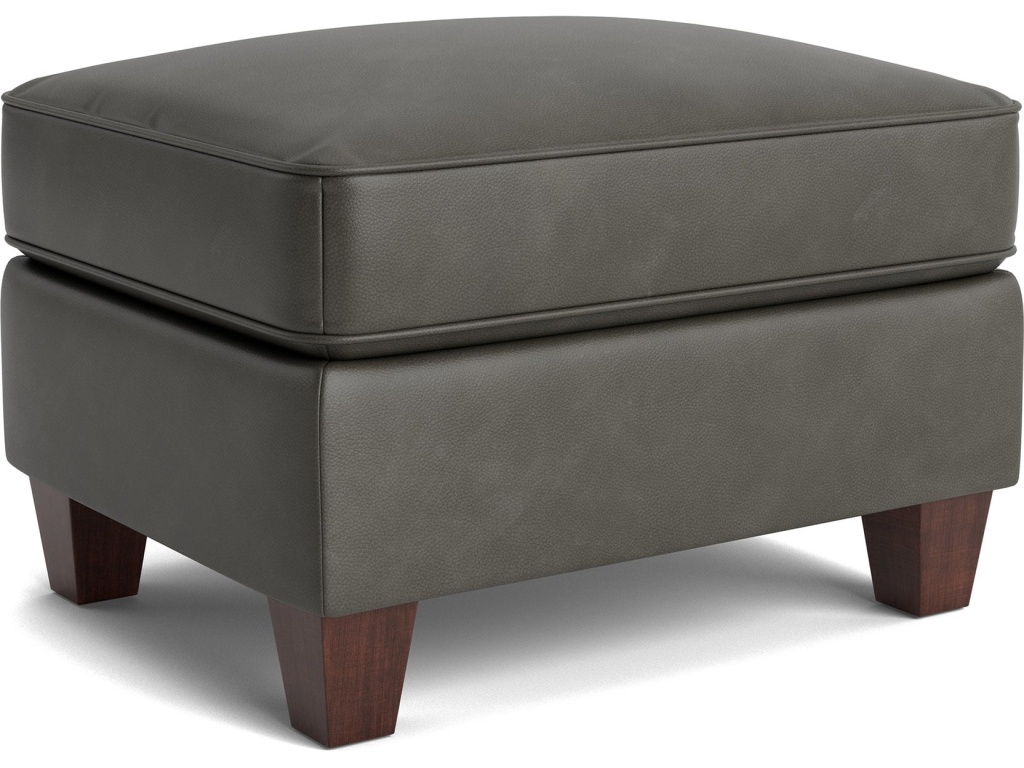 Corinna Leather Ottoman - image 1