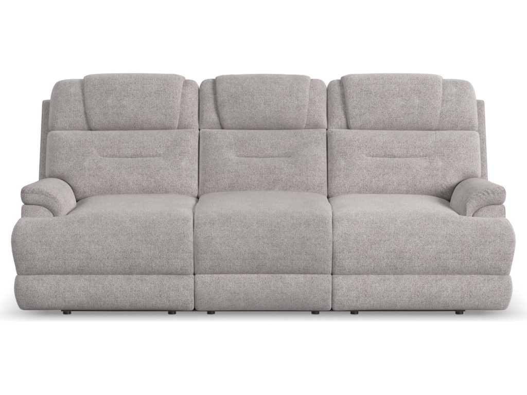 Zofa Dove Fabric Power Sleep Sofa with Power Headrests & Lumbar - image 1