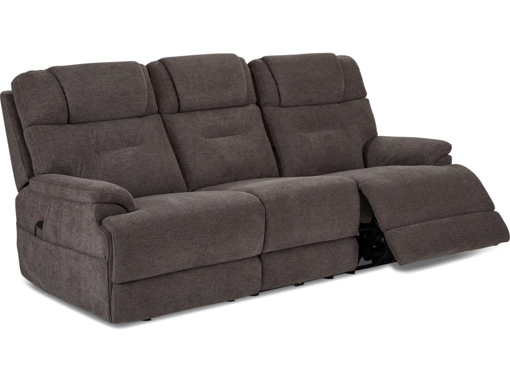 Zofa Umber Fabric Power Sleep Sofa with Power Headrests & Lumbar - image 9