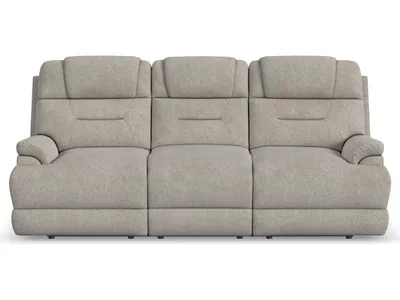 Zofa Shell Fabric Power Sleep Sofa with Power Headrests & Lumbar