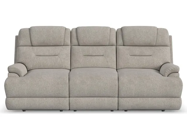 Zofa Shell Fabric Power Sleep Sofa with Power Headrests & Lumbar