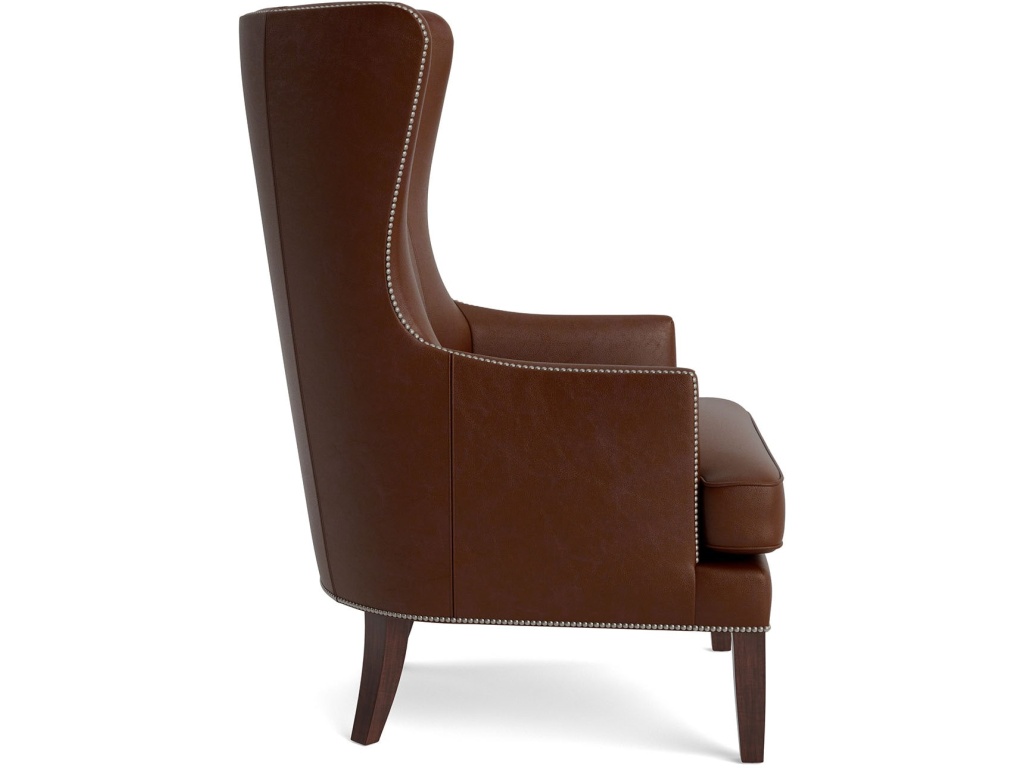 Whitney Leather Wingback Accent Chair - image 2