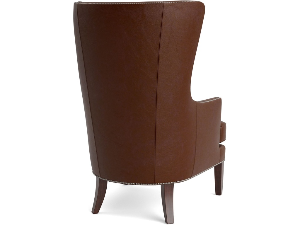 Whitney Leather Wingback Accent Chair - image 3
