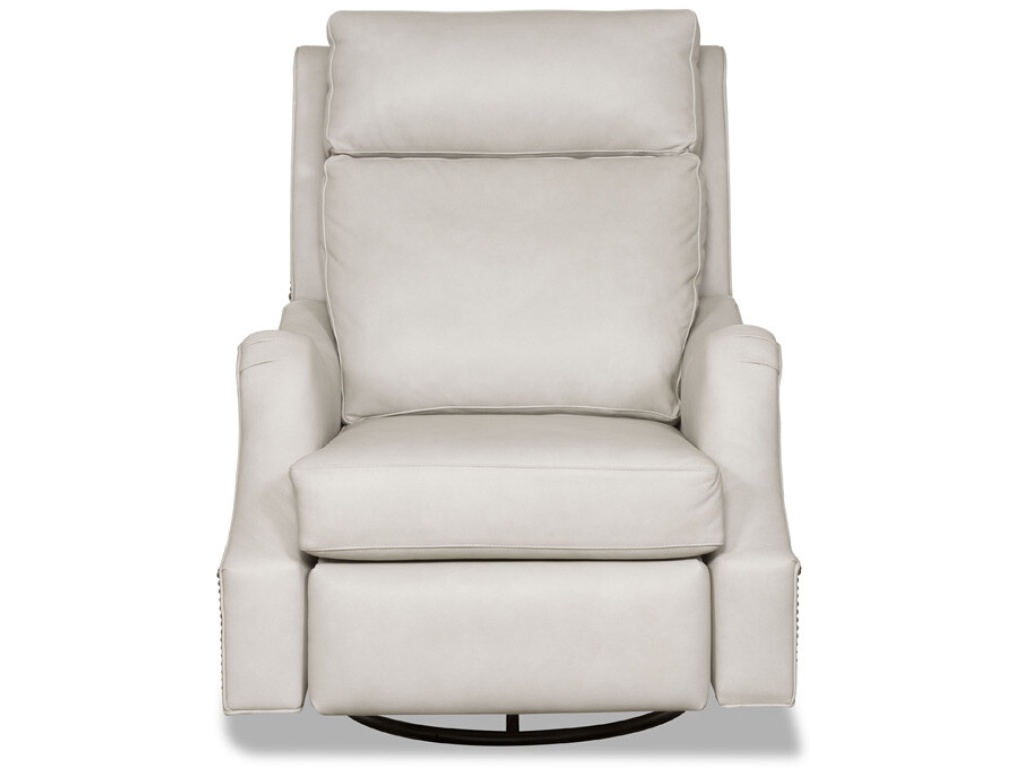 Mckinley Leather Julian Swivel Recliner, alternate view 1