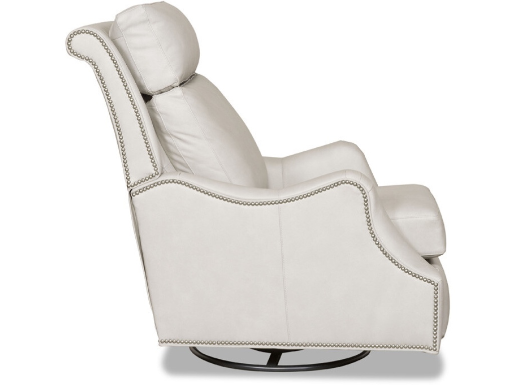 Mckinley Leather Julian Swivel Recliner, primary thumbnail