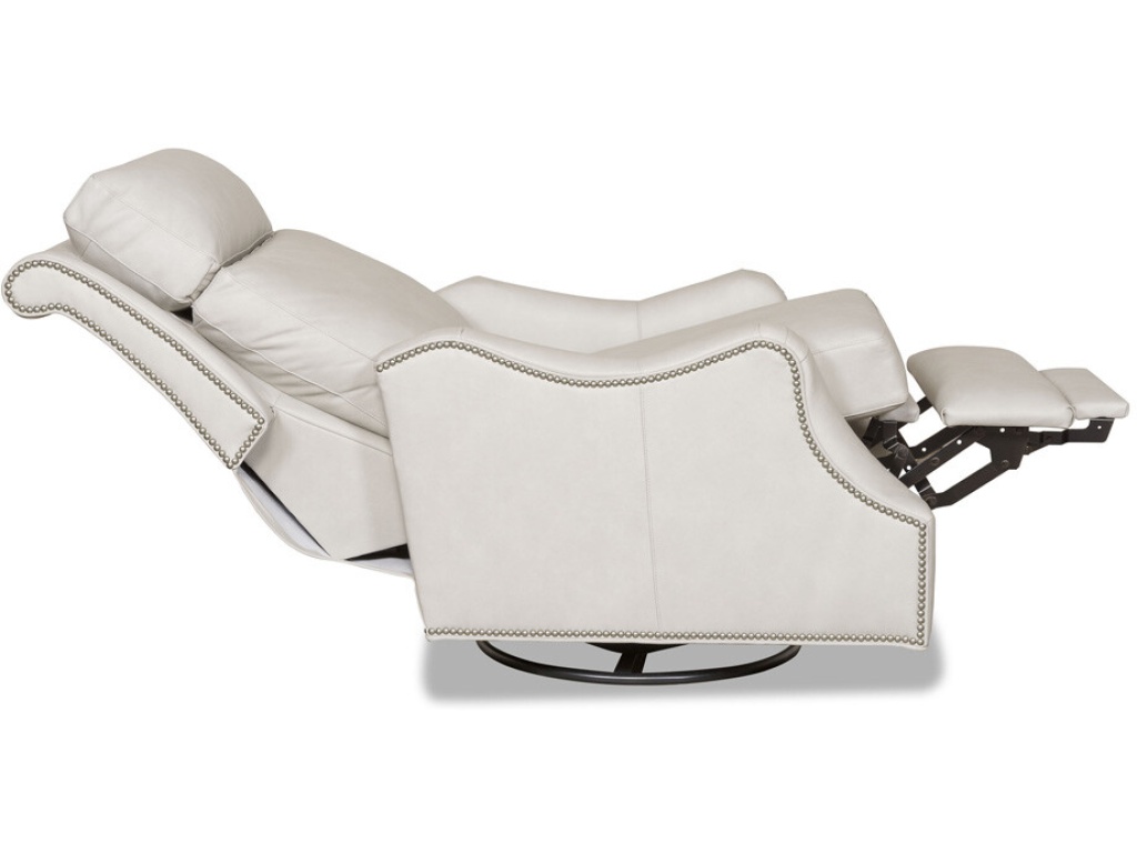 Mckinley Leather Julian Swivel Recliner, alternate view 3