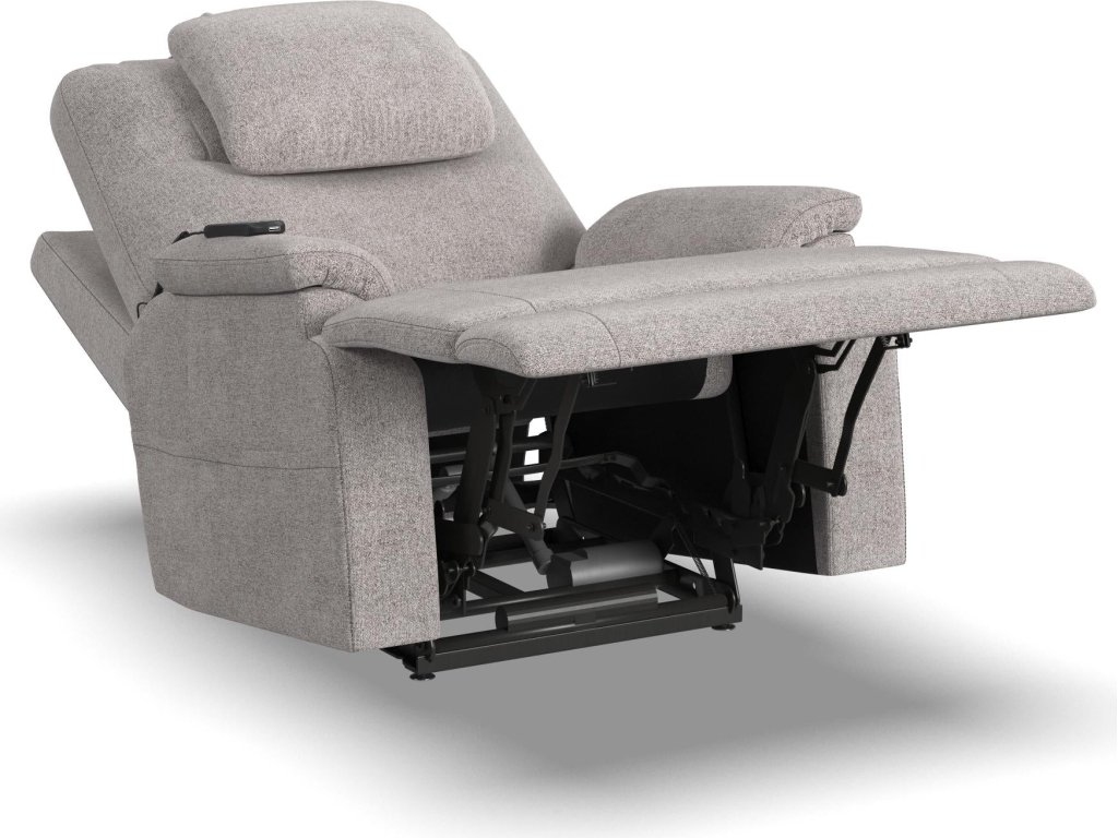 Zecliner Model 2 Petite Dove Fabric Power Sleep Chair - image 13