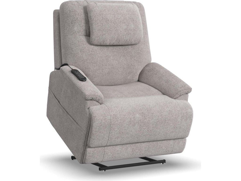 Zecliner Model 2 Petite Dove Fabric Power Lift Recliner with Power Headrest & Lumbar - main image