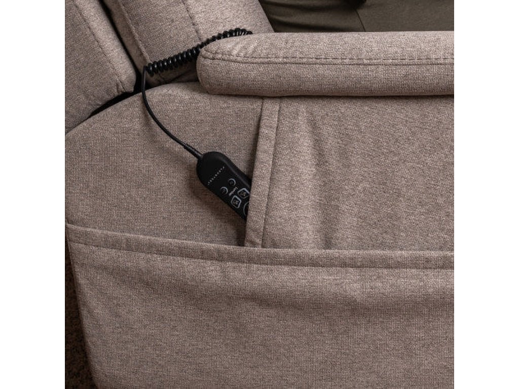 Zecliner Model 1 Dove Fabric Power Sleep Chair - image 9