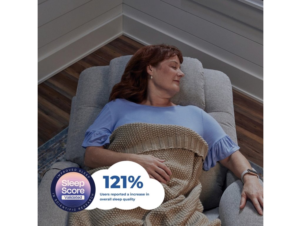 Zecliner Model 1 Dove Fabric Power Sleep Chair - image 8