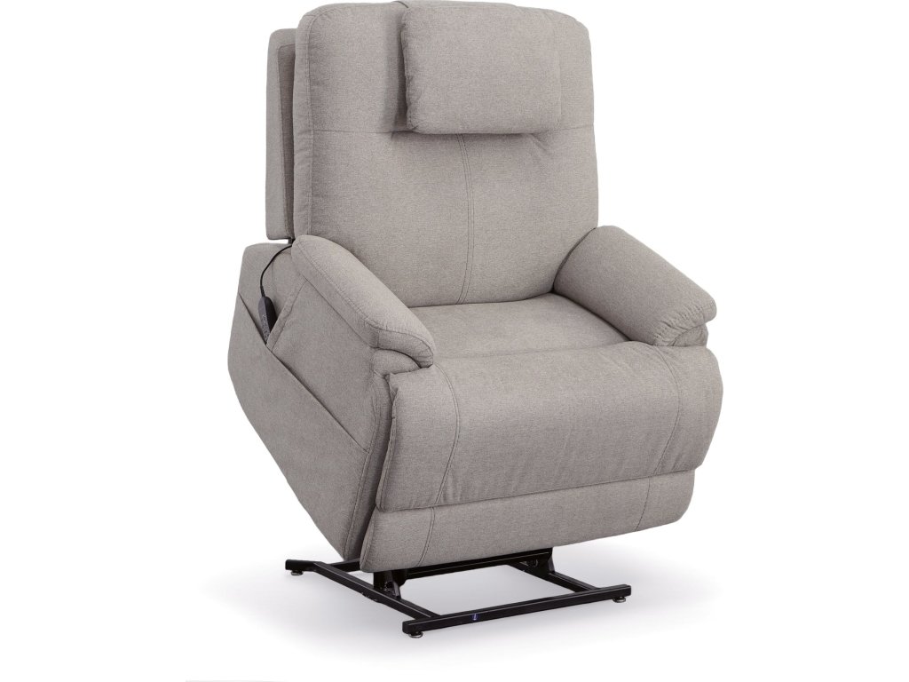 Zecliner Model 1 Dove Fabric Power Lift Sleep Chair - main image