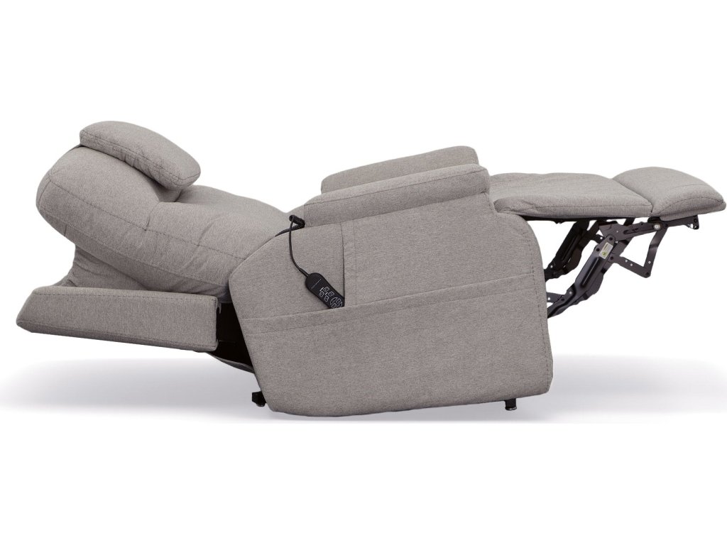 Zecliner Model 1 Dove Fabric Power Lift Sleep Chair - image 18